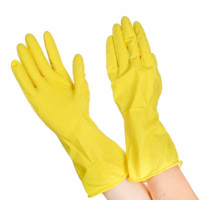 Перчатки-L-резиновые-хозяйственные-(пара)