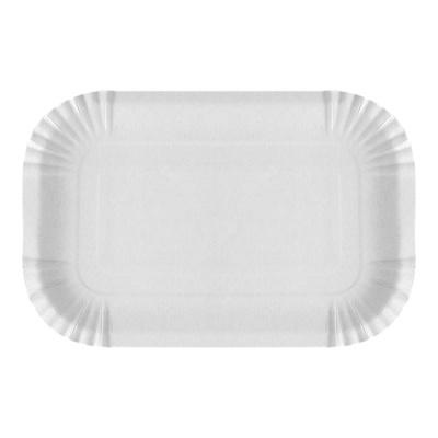 Тарелка-13х20-картонная-белая-мелованная