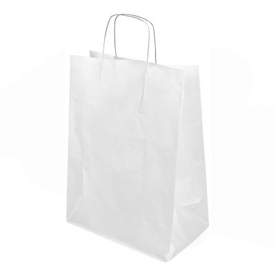 Пакет-бумажный-260х150х350-белый-70гм2-с-прямоугольным-дном-с-кручеными-ручками-без-печати