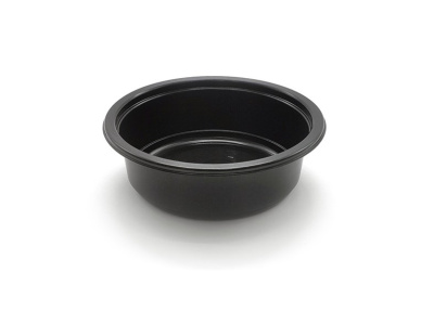 Миска ПП 370 мл d-137 черная без крышки HOT Георг Полимер