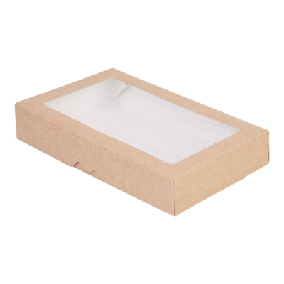 Контейнер-бумажный-1000-мл-195х120х40-прямоуг-крафтбелый-с-окном-Tabox-PRO-OSQ Контейнер-бумажный-1000-мл-195х120х40-прямоуг-крафтбелый-с-окном-Tabox-PRO-OSQ