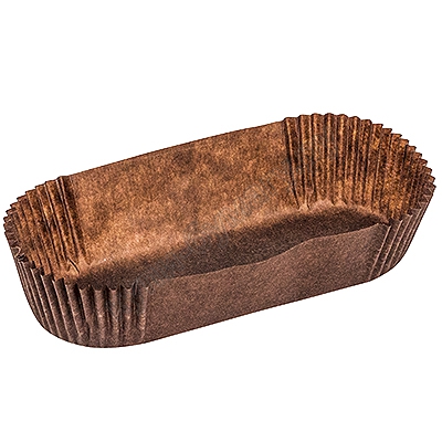 Тарталетка пергам. 34х136х26,5 коричневая овал Тарталетка пергам. 34х136х26,5 коричневая овал