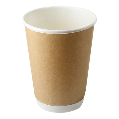 Стакан 300/350 мл d-90 бумажный 2-х слойный крафт