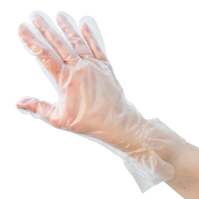 Перчатки-L-ТПЭ-прозрачные