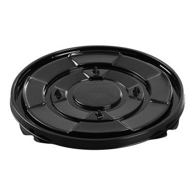 Тортница-кругл-0,8-d-198-h-19-черная-без-крышки-ПР-Т-163Д-(М)-ПЭТ-Протэк